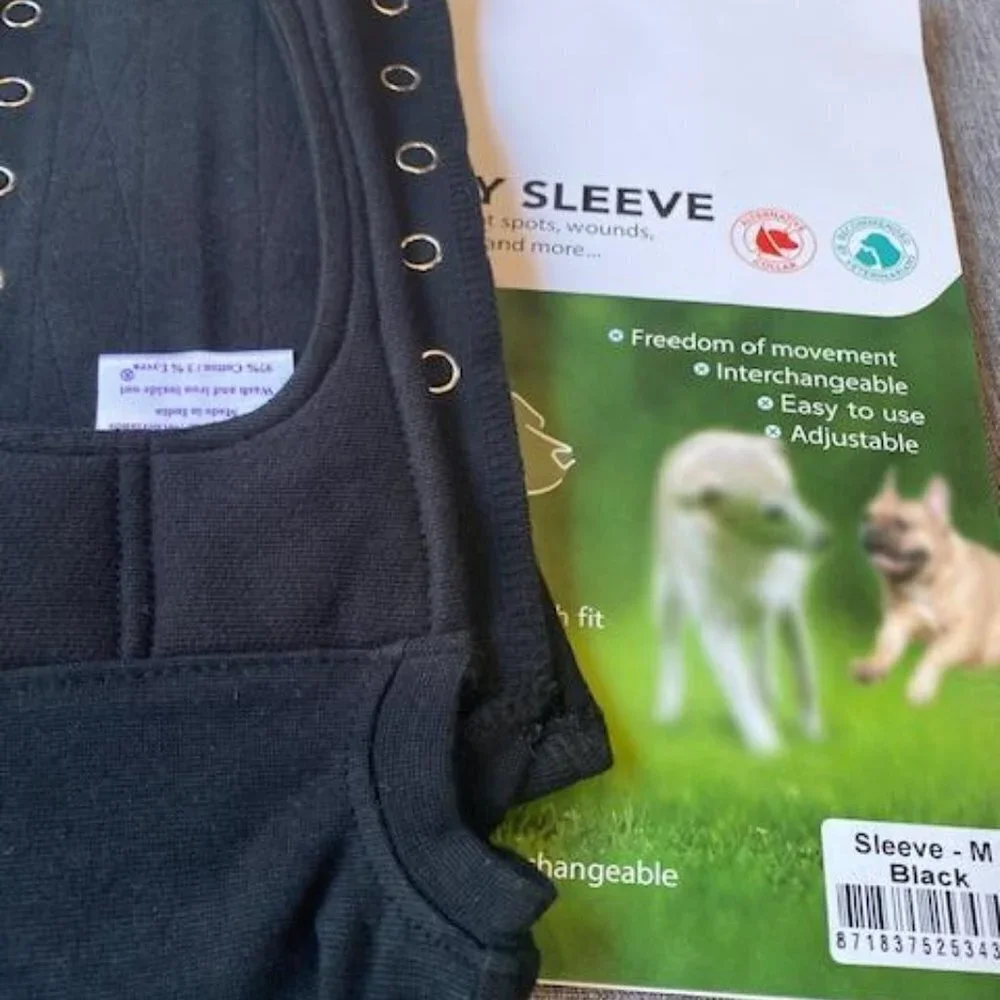 Suitical Recovery Sleeve Dog, Black/Medium
